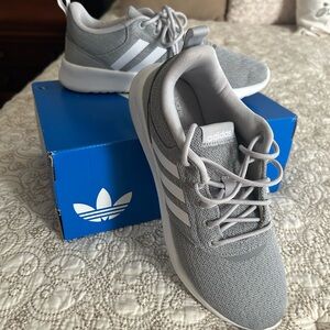 Adidas Light Gray Running Shoes
